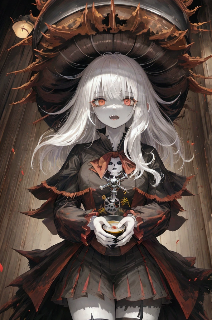 masterpiece, Highest quality, High resolution,(Highest quality,4K,High resolution,masterpiece:1.2),Very detailed,Realistic:1.37,masterpiece, Highest quality, Exquisitely crafted, woman, beautiful, elegant, smile, Blood, iridescent Long Hair, bangs, skirt, shirt, Long sleeve, Frills, shoes, (Red and Black:1.4), flower, spooky, Horror, 頭蓋Bones, Long Hair, Black Hair, Candles, Blood, hair flower, Dead, hair ornaments, Bone, doll, 頭蓋Bone, skeleton, Horror (theme),spooky altar background,Dark fantasy,Red color scheme,Ominous atmosphere,eyeを引く,Storytelling,anatomy,Anime Style,Concept Art,beautiful細部までこだわった顔と (((赤いeye ))),A terrifying ritual ,Satanic Ritual,Premature death,Misconduct,クレイジーなsmile,Scythe Face,Girl Monster, beautiful, Delicate facial features, 鋭いeye, Sharp Fangs, 青White skin, blonde,robot,Cursed Painting, Dark Background, Cinema Lighting, Dramatic Shadows, Gothic style, Gloomy atmosphere, Dark fantasy, One Girl, , Please open your mouth wide, Open your mouth and baring your teeth,Sharp teeth like a beast, Wide lips, very wide mouth, Vermilion cheeks, ,(Bloodしぶき:1.4),Scary smile, smile,Fallen angel design, ねじれたsmile、Bloodまみれの、頭からの出Blood,、Bloodしぶき、,(Bloodしぶき:1.4),Crossbones, 頭蓋Bone,Horror 一人の男の子, Cream colored hair, Gray Hair, Pearly hair, nice boy, Bunny ears, Loose-fitting clothing, Larger clothes, dark red eye, eyeの下のたるみ, dark circles under eye, やみcute, Fluffy hair, Voluminous Hair, skinny, slim, very skinny, Androgynous, cute, spooky, short hair, Horror, Faded colors, White skin, spooky, Unnaturally thin, I'm hungry, eye, eye in background, sharp eye, Long eyelashes, Under the eyelashes, Loose shorts, レースshirt, Frillsshirt, Tie the ribbon'head, Detailed clothing, A loose cardigan, Open cardigan, 滴るBlood, that'terrible, nightmare, Haunted, stitch, patchwork, string, Injury, hell, Injury on arms, self-harm, cut, Black Fingers, factory, Abandoned, A dismembered ghost,Many heads,Many heads,Lots of faces,Multiple faces,Multiple Girls,Frolicking Girl,複数のwoman,tea ,クレイジーなsmile,look up,Face shot,Scythe Face,Girl Monster, slave,beautiful, Detailed portrait, Delicate facial features, 鋭いeye, Sharp Fangs, 青White skin, Thick chain, Dark Background, Cinema Lighting, Dramatic Shadows, Gothic style, Gloomy atmosphere, Dark fantasy, One Girl, , Please open your mouth wide, Open your mouth and baring your teeth,Sharp teeth like a beast, Wide lips, very wide mouth, Vermilion cheeks, ,(Bloodしぶき:1.6),Scary face, Laughter Witch design, ねじれたsmile、Bloodまみれの、頭からの出Blood,,、Bloodしぶき、,(Bloodしぶき:1.6),Crossbones, 頭蓋Bone, , Horrorスタイル, ((Fantasy Witch Costume)), ((Flowing white hair)), ,(Bloodしぶき:1.6),womanの曲線, Large Breasts, Thick thighs, Sexy flat stomach, Perfect hands, Perfect anime face, ((dark lolita dress)), Are standing, ((邪悪なsmile)), ,(Bloodしぶき:1.6),Victorian cities, gaslight, Steam circulates, Moonlight Illumination, night lighting, A sky filled with stars and galaxies,disaster々new devil horns,,(Bloodしぶき:1.6),アニメゾンビWitch design, ねじれたsmile、Bloodまみれの、頭からの出Blood,,、Bloodしぶき、,(Bloodしぶき:1.6),Crossbones, 頭蓋Bone,,Photo Background,Wide Shot,Scythe Face,Girl Monster, slave,beautiful, Detailed portrait, Delicate facial features, 鋭いeye, Sharp Fangs, 青White skin, Thick chain, Dark Background, Cinema Lighting, Dramatic Shadows, Gothic style, Gloomy atmosphere, Dark fantasy, One Girl, , Please open your mouth wide, Open your mouth and baring your teeth,Sharp teeth like a beast, Wide lips, very wide mouth, Vermilion cheeks, ,(Bloodしぶき:1.6),Scary face, Laughter Witch design, ねじれたsmile、Bloodまみれの、頭からの出Blood,,、Bloodしぶき、,(Bloodしぶき:1.6),Crossbones, 頭蓋Bone, , Horrorスタイル,
