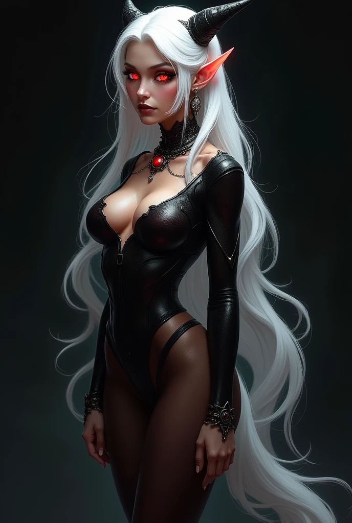 a painting of a woman with horns beautiful succubus, nude, nude breasts, huge breasts , enormous breasts,  succubus | medieval, succubus, beautiful elegant demon queen, demoness, demon woman, succubus in tight short dress, diablo 4 lilith, demon girl, portrait of a female demon, infernal nymph!!!, tiefling, fantasy woman, queen of hell, lilith