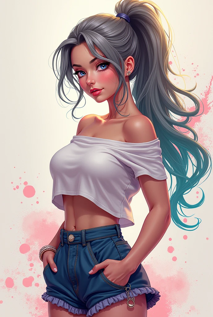 (dreamlikeart style:0.8),( redshift style:1.1),(analog style:1.11), (studio_ghibli_anime_style style:0.8), (copeseethemald style:0.9), glossy, thepit bimbo,

[Kay Adams|Tea Leoni], woman, 1girls, solo, detailed face,  symmetric, cute,  plunging neckline,  small breast, lips,
green eyes,realistic pupils, closeup,

pink hair, 
white buttoned shirt, red thong, thong,
thigh high thong,

centered, looking aside, standing, centered, skin pores, realistic skin, subsurface skin scattering, detailed skin, shiny skin, midriff,

ship, detailed background, items,
realistic proportions, blushing, retro, 1800s, vintage,

light rays, caustics, 

masterpiece, best quality, realistic, hyperrealistic,  sharp focus, absurdres, good anatomy,