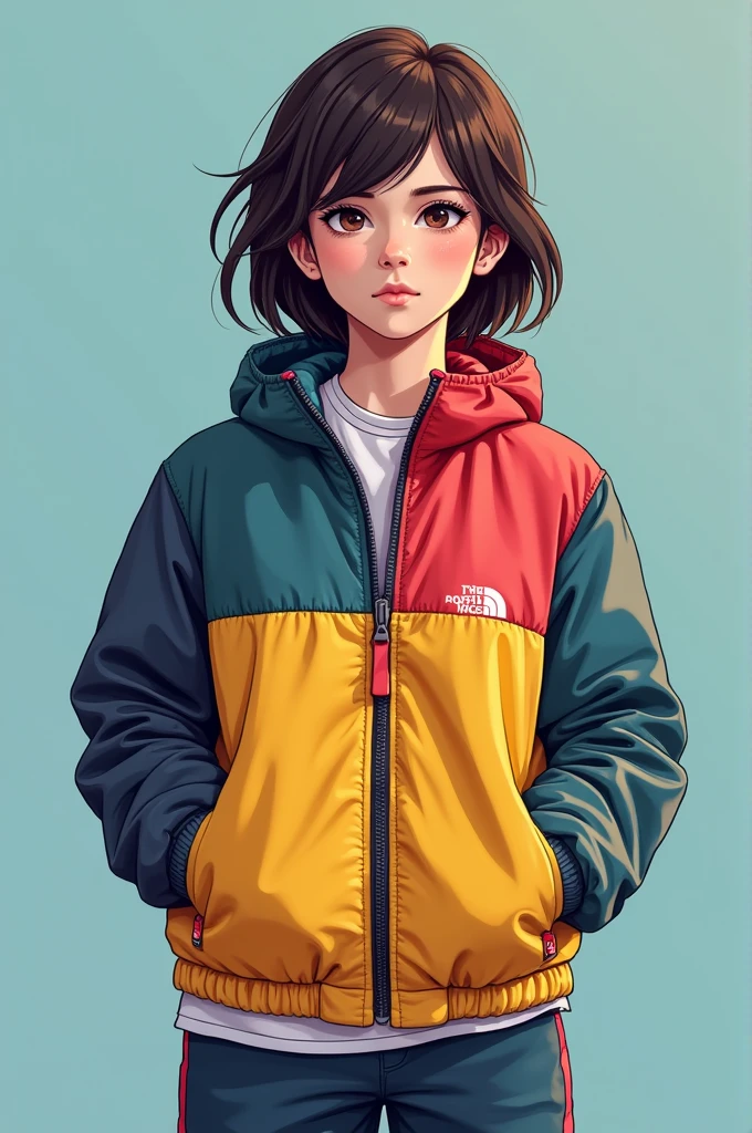 1girl, FengMin, solo, skinny, black eyes, asian eyes, eyeliner, looking at viewer, lips, black bob cut, blunt bangs, blush, standing, upper body, face focus, outdoors, forest, sky, river, <lora:Character_Dead.by.Daylight_Feng.Min:0.5> <lora:Concept_Makeup.Egirl:0.5> egirlmakeup