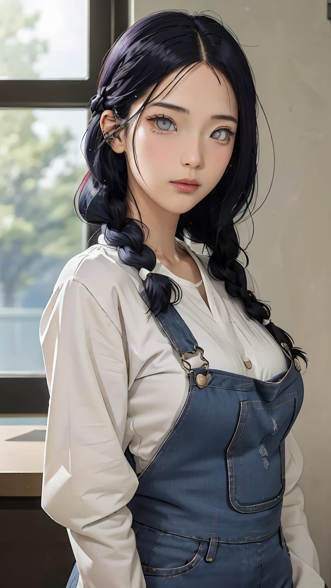 melty, 1girl, blue eyes, small breasts, eyes visible through hair, hair intakes, bangs, purple hair, bangs, forehead, very long hair, twintails, parted bangs, hair bow, hair ribbon, perfect body, perfect breasts, wearing a beanie , wearing a winter jacket, wearing a duffle coat, carrying a bag, wearing a watch, wearing earrings, in public, being in Tokyo city, being on the street, snow on the street, it's snowing, looking at the audience, a slight smile, realism , masterpiece, textured leather, super detailed, high detail, high quality, best quality, 1080p, 16k, purple hair