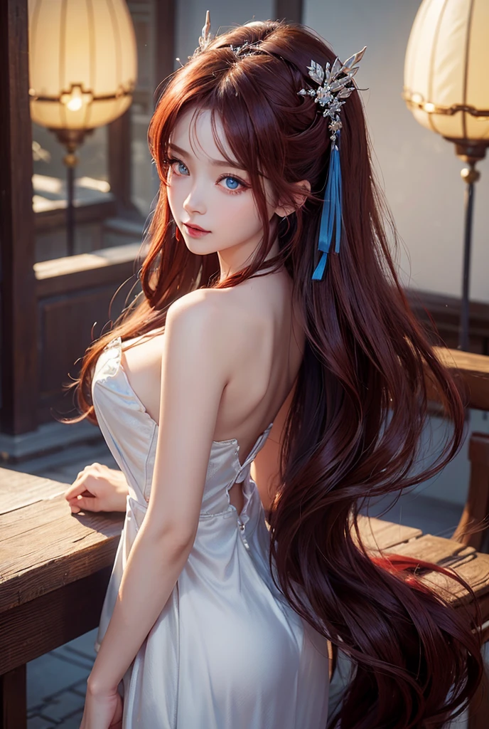 1 Girl,Solitary, Official Art of Happy Smile, Unity 8K wallpaper, Extremely detailed, beautiful and aesthetic, beautiful, masterpiece, best quality, Fox Demon, Fox Mask, Pink and white haori jacket, Foxfire Curse, Fox is familiar, Transformation,Depth of Field