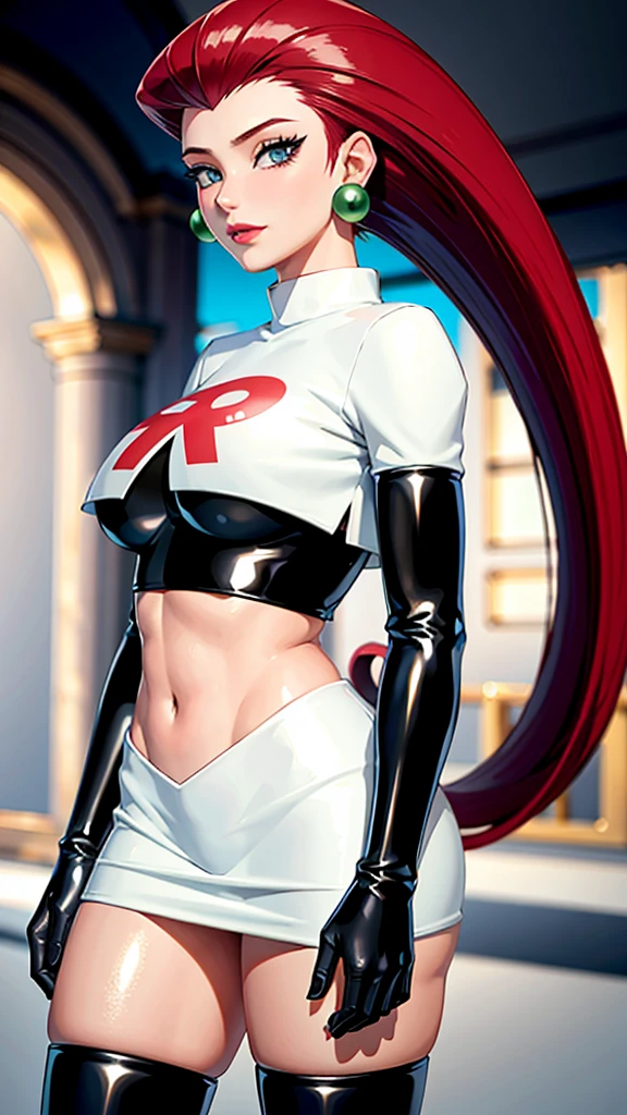 (unbuttoned clothes:2),faceless,best quality, ultra detailed,atomic heart, robot, android, cyborg, (mirror:0.8), (((faceless))), 1girl, (solo:2),standing, (red hair:2), (long braided hair:1.2), (single bang:1.2), medium breasts, (white shirt:1.4), (black long necktie:1.5),full body,(interview:1.3), (dark background, chains:1.3),, RAW photo, 8k uhd,, Masterpiece,best quality, beautifully painted,highly detailed,