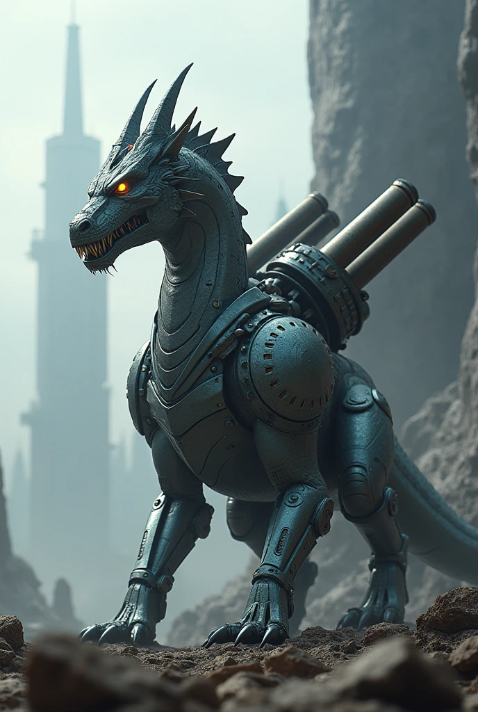 (dragon in armor 1.2 with weapons (blaster)), Full body image, (complex elements), (Cyberpunk Style 1.5), (futurism 1.2), robotic eye, (on spaceship 1.3)