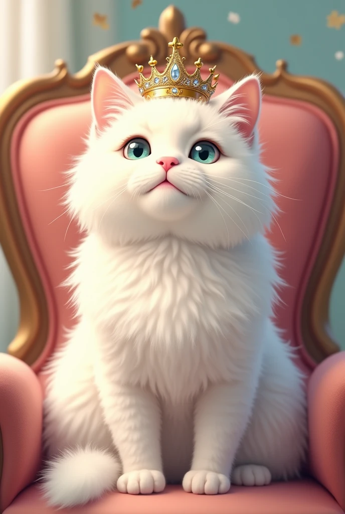 illustration,palace, golden light, shadows, windows, chandelier, close up, complex composition, imposing throne, (Persian cat:1.3), wearing golden crown with crystal carvings, confused expression, cute and playful, detailed fur, luxurious robes, regal pose, overlooking the kingdom, elegant background, candles, flowers, intricate patterns, shimmering tapestries, velvet curtains, dramatic lighting,
BREAK,
(UHD, highres, ultra detailed, intricate details, textural effects, 8k:1.2)
