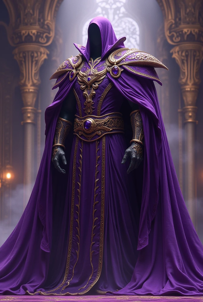Mind flayer,Inspired by Dungeons & Dragons,Full body concept art illustration of Mind Flayer。The character has human-like proportions,tall、slim and muscular。The character has 4 tentacles extending from its chin,Light purple skin,Almost Blue。The character is dressed in exquisite、Luxurious white academic robes and ornate leather boots。Background is blank