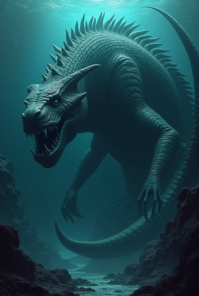 Kraken-like sea monster