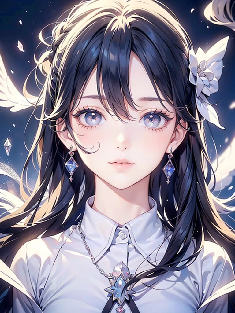 (hi-res), (absurdo), (La mejor calidad), (alta calidad), (Obra maestra), Shy Brown Hair, Peach Eyes, ojos rosados, pelo corto, cabello lacio, Cabello por encima de un ojo, (Grande), muslos blancos, Looking Viewer, Wet, sudar, avergonzado, 8k, a high definition, Mostrar escote, movie lighting, Hermosos dedos, Dedos bien formados, High detail, Sony FE GM, Lindo, Heart Eyes, Embarazoso, drooling, ombligo, sudar, Wet, enorme, piel blanca, Cabello claro, Mejillas sonrojadas, Piel blanca clara, ojos brillantes, en la cama, Lentes de contacto de colores, Anime style, motion lines, ojos brillantes, super enorme, senos, Pechos enormes, goteo de sudor, hombros, cabello brillante, Pensamientos secundarios descuidados, Pechos inferiores, pechos demasiado grandes, Ropa derrotada, mostrando escote, ojos estrellados, Sirvienta, Ropa de sirvienta, Ropa de sirvienta, ala blanca