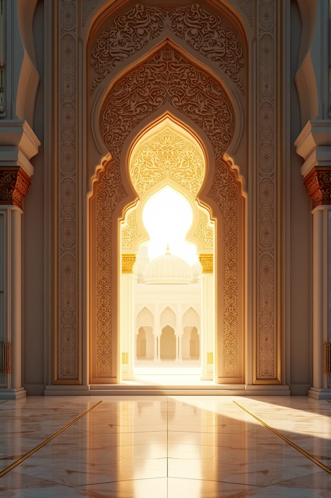(luxurious mosque),
(high details:1.2+high quality+realistic), Arabic heritage, atmospheric, mosque, golden light, elegant patterns, carved wooden doors, stained glass windows, intricate metalwork.