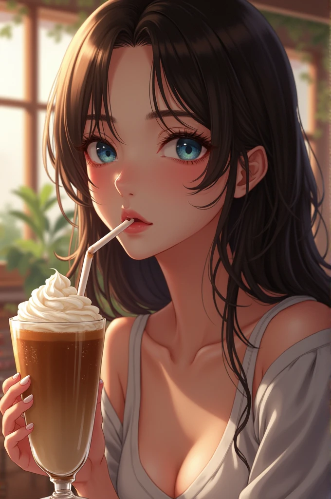 masterpiece, best quality, bubble tea style, (penis made of liquid:1.3), 1girl, <lora:bubble tea style_xl:0.8>