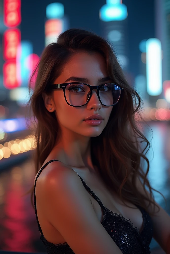 (ultra realistic,32k,RAW photo:1.1),(high detailed skin:1.1), 8k uhd, dslr, high quality, film grain
a girl in valentine's day waiting for her boyfriend showing her , pale skin, straight hair, long hair, sexy, ((detailed )), festival scenery, blue eyes, glasses, medium breasts, flirtatious, black straight hair, ((very detailed)), perfectly detailed face, detailed hand, photorealistic image. (upper body:1.2),
(busty:1.1) , (chubby:0.1),(volumetric lighting:1.2), dark theme blank background