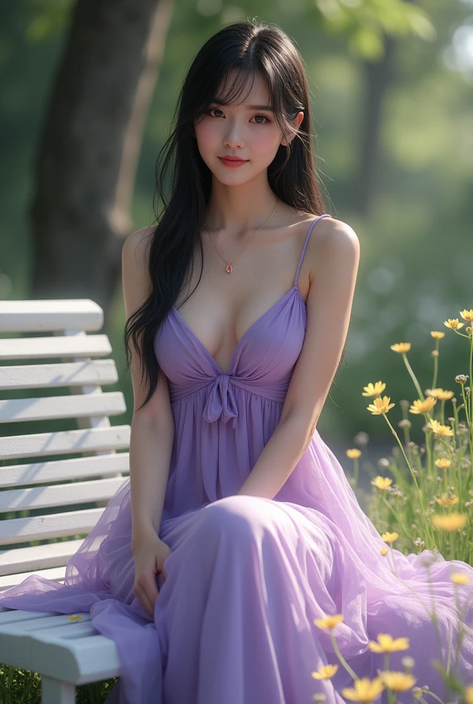 Full body photo,((((Slim body)))),20 years old, twilight rays, underwear visible,sheer summer dress,flower crown, cleavage, big boobs,((Tokugawaen))), rose front bokeh, bokeh, photorealistic, surrounded by colorful roses,((smiling))))(1 girl), (sunset:1.3), (8k, raw photography, best quality, masterpiece:1.2), (realistic, photorealistic:1.37), Best Quality, Ultra High Definition,(Standing in a Flower Garden:1.3), (Bright and Colorful:1.3)