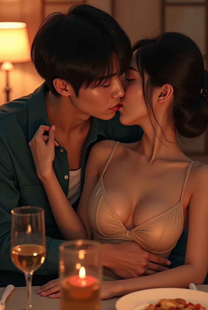 (Masterpiece, epic ralism, full realism, professional camera photography, emn professional studio) a boy and a girl 10 years old, drinking water from a glass glass, THEY LOOK HAPPY, Advertising image