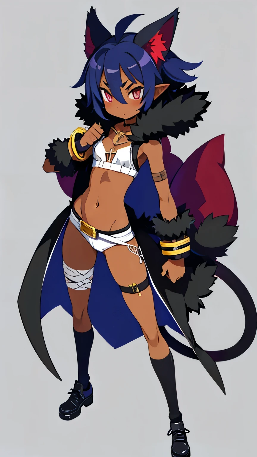 Wolfie, hells, 1girl, solo, furry character, leather pantsuits, wolf ears, white skin, yellow eyes, sexy pose