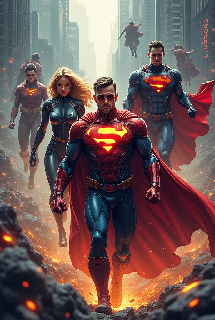 forum banner with superheroes
