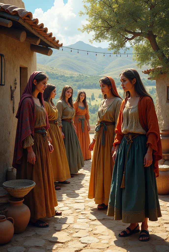 Ruth and Naomi from the Bible Story in a Realistic Way