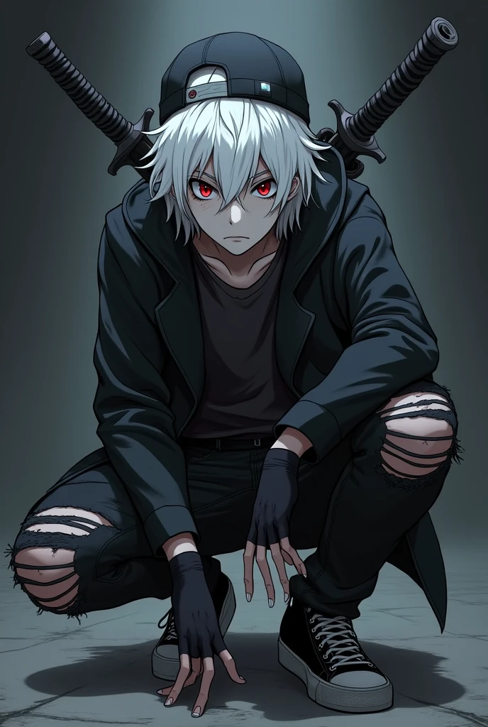 komaeda_nagito,  1boy, solo, masterpiece, best quality, smiling, in a mental asylum, dim lighting, blood splatter, horror, creepy, hospital bed
