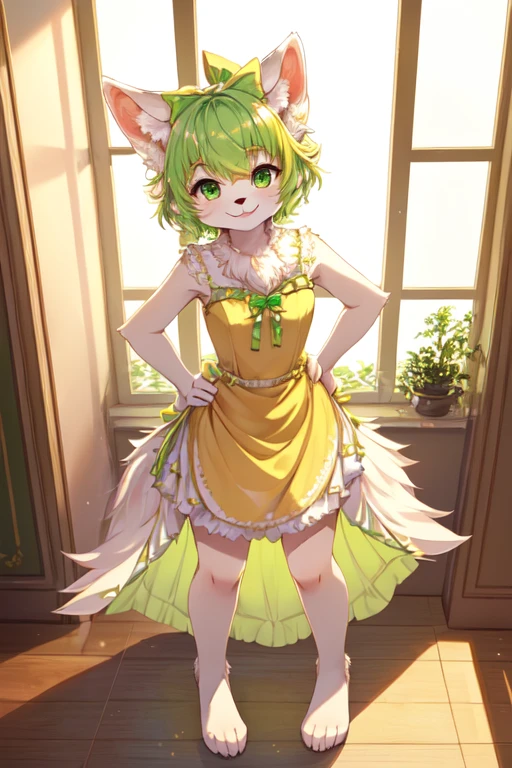 best qualtiy， （Highly detailed beautiful face and eyes）absurderes， Perfect anatomy（（hairy pubic，Angelic cute 1girl））（（（hairy pubic）））（furry anthro：1.7）（（rabbit Facial Features，rabbit Body Features））（（Rabbit ears，Highly Detailed Body Fur））tchibi，， kitchens， The upper part of the body， dance， Flying sweat， joyful smile，Akimbo