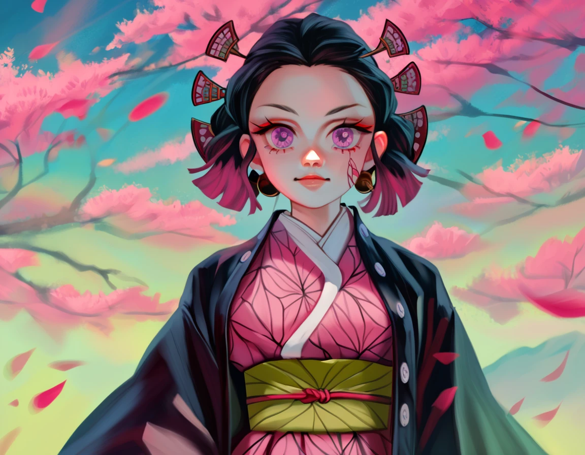 score_9, score_8_up,score_7_up, score_6_up, score_5_up, score_4_up, (top-quality, masterpiece:1.2) , highly detailed, masterpiece, cinematic lighting, high quality artwork, beautiful, detailed background, 1girl, clothed, kimetsu no yaiba, Demon slayer artstyle, illustration, demon slayer corps outfit, detailed clothes, detailed hair, detailed eyes, detailed skin.
