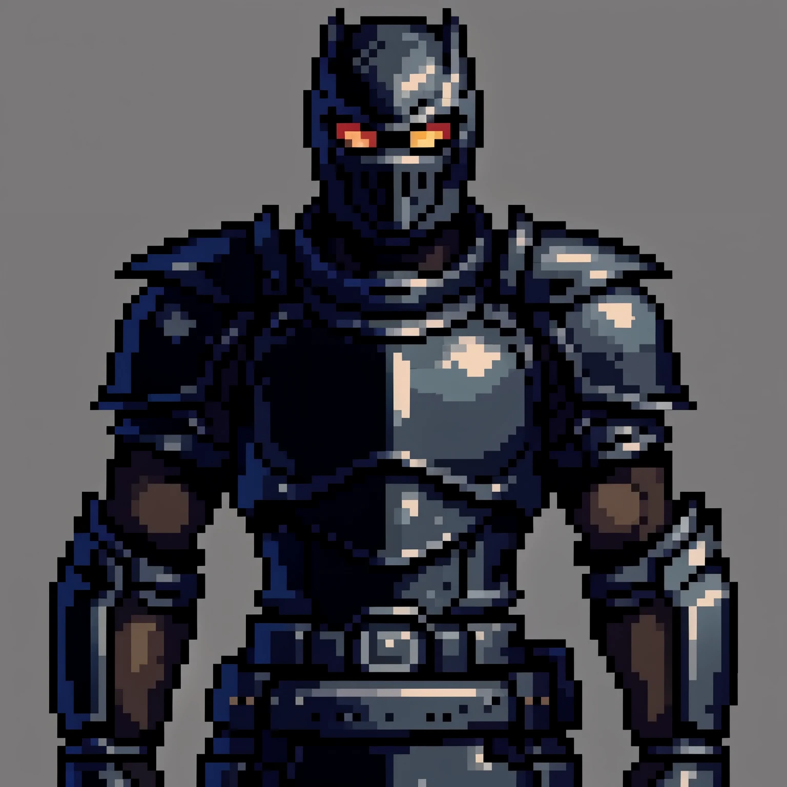 A black knight without a background.