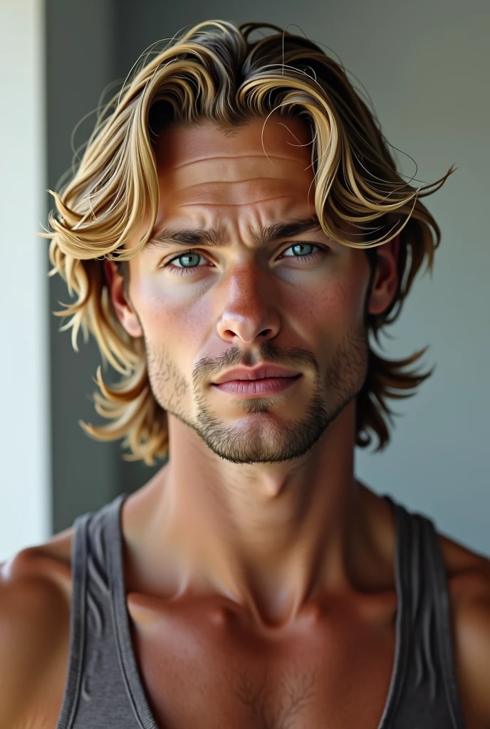 30 year old man with grey eyes, fitness body, white complexion - SeaArt AI
