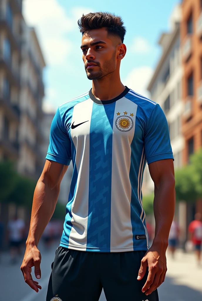 kylian mbappe in Argentina shirt