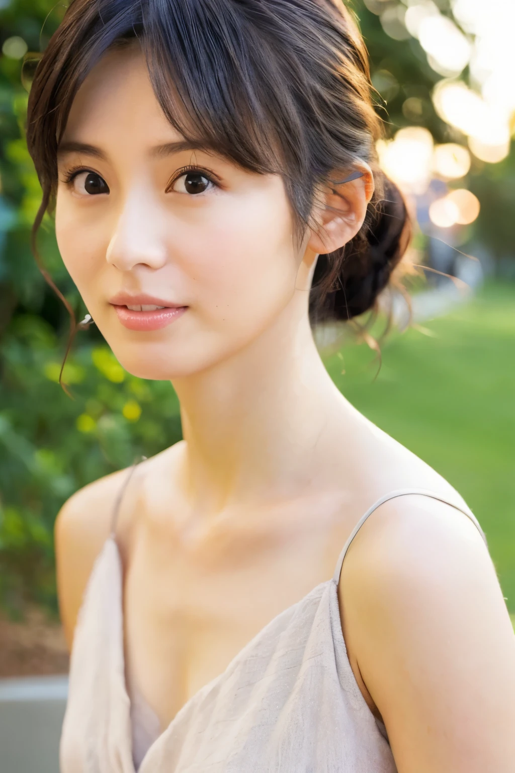(High reality photograph, high resolusion), Skinny Japanese lady, 30 years old, cute face, detailed face, detailed eyes, various hair style, skinny figure, correct body anatomy, ((looking straight ahead)), facing the camera directly, single photo, a photo captured the best moment expressing the beauty and brains, ((with simple background))