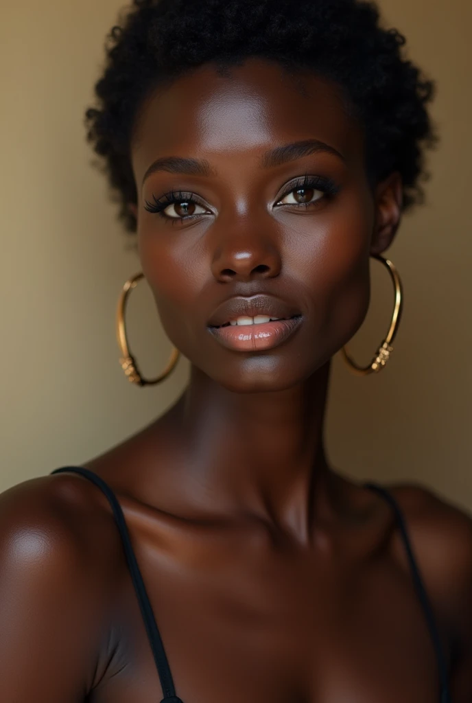 1 woman, black, slender, well-built adult woman, with dark skin - SeaArt AI