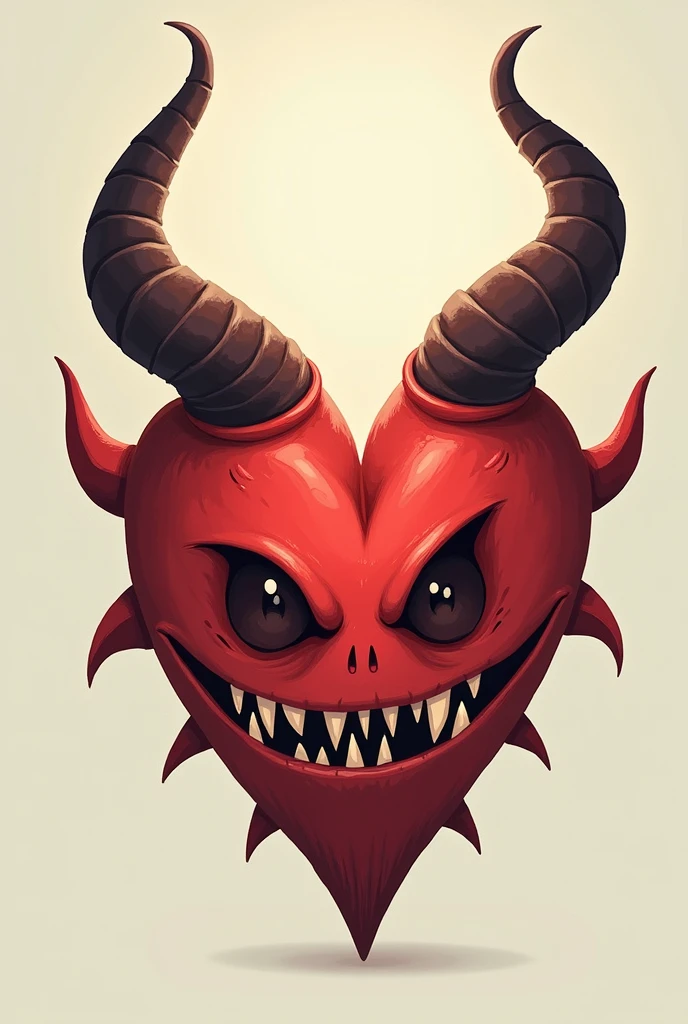 an extremely comic heart with claws and eye balls standing on a brick wall, with an evil look, in the style of naoto hattori, gris grimly, alexander jansson, web based art, animated gifs, inventive character designs, satirical cartoons