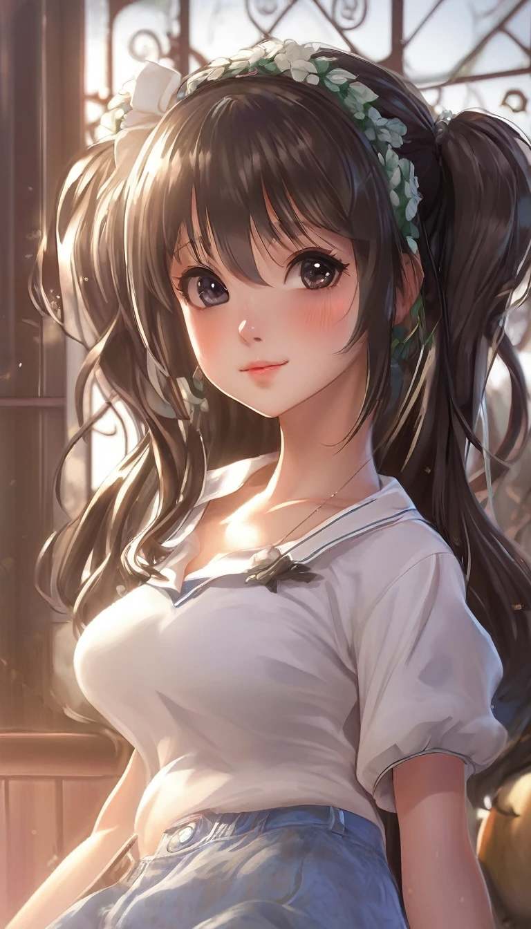 {{{{{3,318 trillion pixels high resolution, nsfw, Extremely detailed, Tight white shirt and flabby round fruit of hidden big tits. She's a Asian cutest Half Japanese and Chinese Girl, sunlights lighting that makes her look pretty on night, Her secondary sexual characteristics have just now begun the buds of her still small tits are budding, She's a pure and rustic girl but her body is too naughty, Her body is thirteen years old, the composition of the photos her high quality her first makeup and moaning face image processing, emotional image filter Saturation +25 Brightness +25 Adjustment, Photoshop is customized to take advantage of her rewriting her waist and hip lines to be curvy, tilts her head}}}}}, {{{{{on yoga mat She's a 1st grade of junior high school girl too innocent and she is so cute holding back her moaning and erotic face, The soft skin and ignorant eyes characteristic of puberty, Her girlish confident smile will cheer you up just by looking at her, Replace it with the Super high quality bangs straight bang twintails wigs custom made to her hair arrangement that makes her look her prettiest with each individual strand finely detailed}}}}}, {{{{{Pillow sales exist for idol girls, She stares at you in front of you wanting you to see her first makeup and a wig she got from the hairdresser and she's growing into cleavage tits and it's so erotic, She was just too cute so I straddled her and made a contract with her in bed with my middle one girlfriend and let her hair and hips bob up and down and dye my face erotically, The way she straddles you the way she shakes her hips the way she looks at you when she does it it just gets cuter and cuter, minimum 120cm short stature, minimum small hips, extremely toned waist, thicken the lips look pretty As her shame is amplified, her beautiful slender underbust, an fetish for neck}}}}}