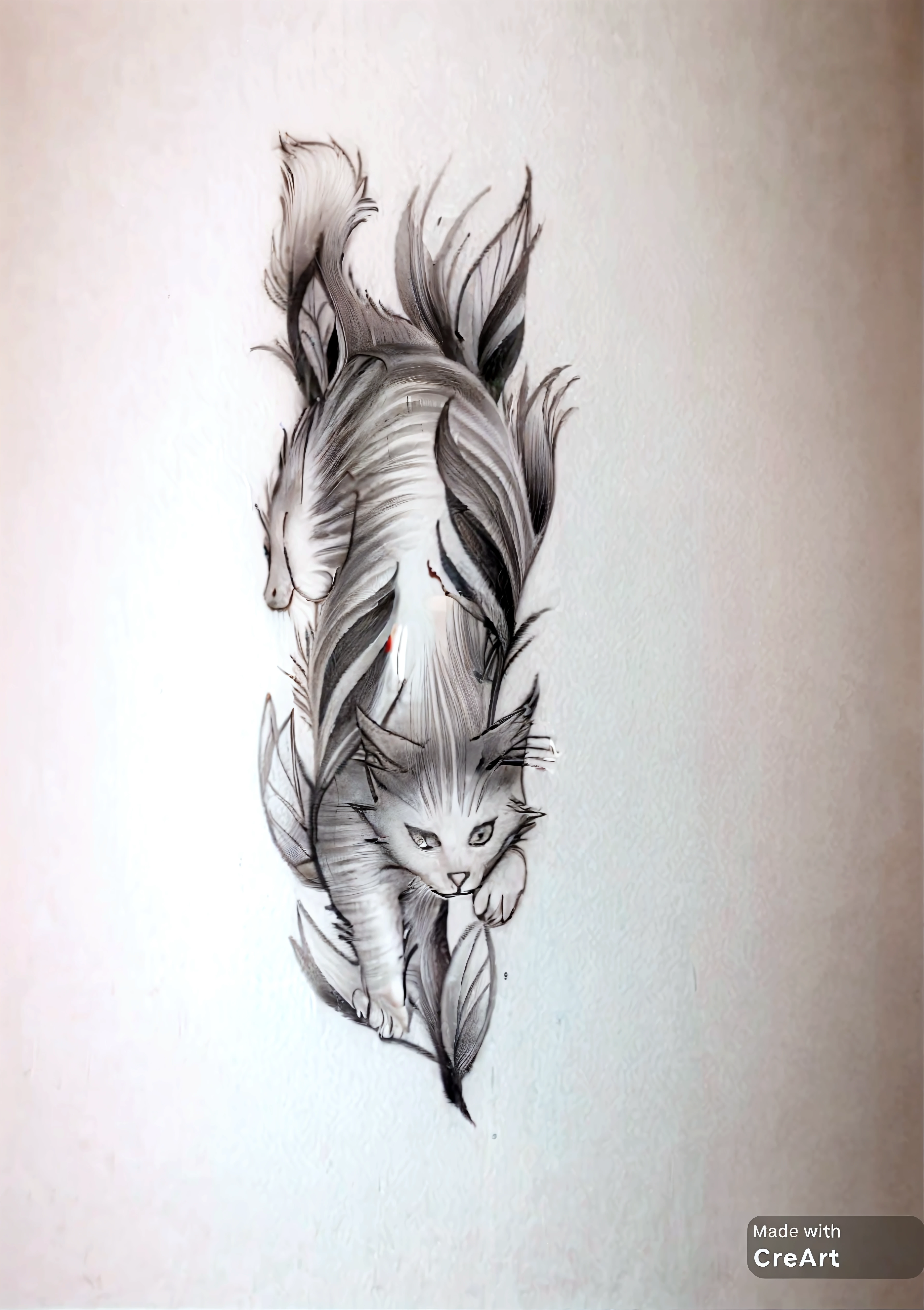obra-prima, 1 animal gatinho fofo, fundo de desenho de linha de flor, fundo branco, monocromatic, desenho de linha, ((sketchfab))