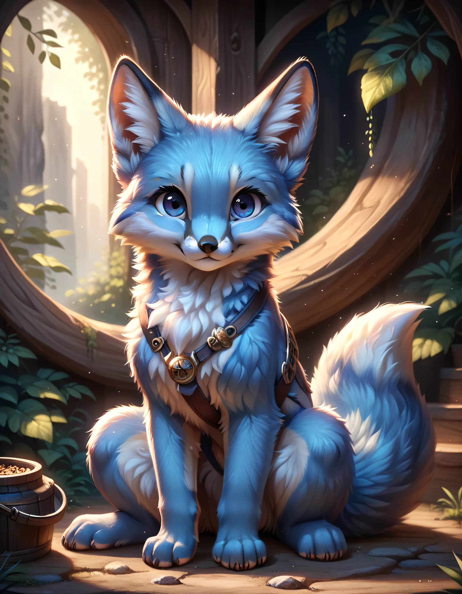 score_9, blue fox, feral, looking at you, sitting, detailed, beautiful, cute, hnnng, daaaaaaaaaaaw, weapons-grade cute, (fluffy:0.5), chest (fluff:0.5), ear (fluff:0.5), cheek (fluff:0.5), fur,
