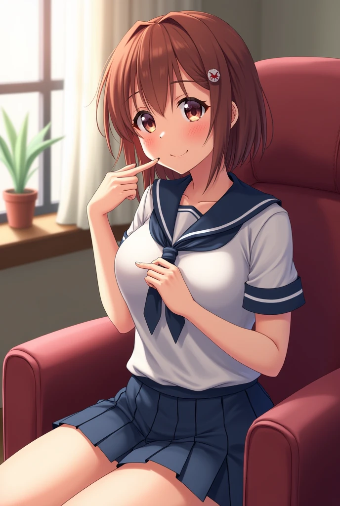 Nsfw,(((1girl,1boy,fellatio))),Panty shot,kinomoto sakura, brown hair, short hair, Antenna Hair, Both sides up, hair tie, green eye, , White sailor collar, Black Shirt, Long sleeve, White Skirt, white lace panties,Pleated skirt,(((10 years old ))),
A light smile,
Place your hand on your chest,
classroom,
Kyoto animation , masterpiece ,8k unity wallpaper,anime key visual,highest quality, High resolution, unity 8k wallpaper, (shape:0.8), highly detailed face,highly detailed eye,glowing eyes , shiny skin,fine skin,white skin,dense skin,detailed hair,highly detailed legs,perfect lighting, Detailed CG, (perfect hands, perfect anatomy),High resolution,(Detailed wear ),slender limbs, delicate curves, dainty hands,figure:0.8,