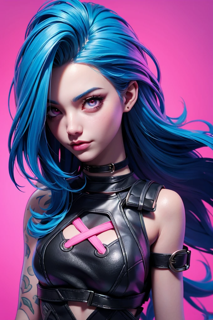 Uma mulher com roupa futurista,olhos vermelhos , diamante na testa e no peito, Diamond in the hands,latex dress details rainbow spiked, Rainbow Cyber Universe Type,segurando corrente flutuantes,estilo desenho animado vibrante , espectro escuro prime aura negra brilhante , dark rainbow ,estilo de arte cyberpunk arte cyberpunk anime Artgerm Julie Bell Beple Arte de fantasia digital colorida ,Arte Synthwave