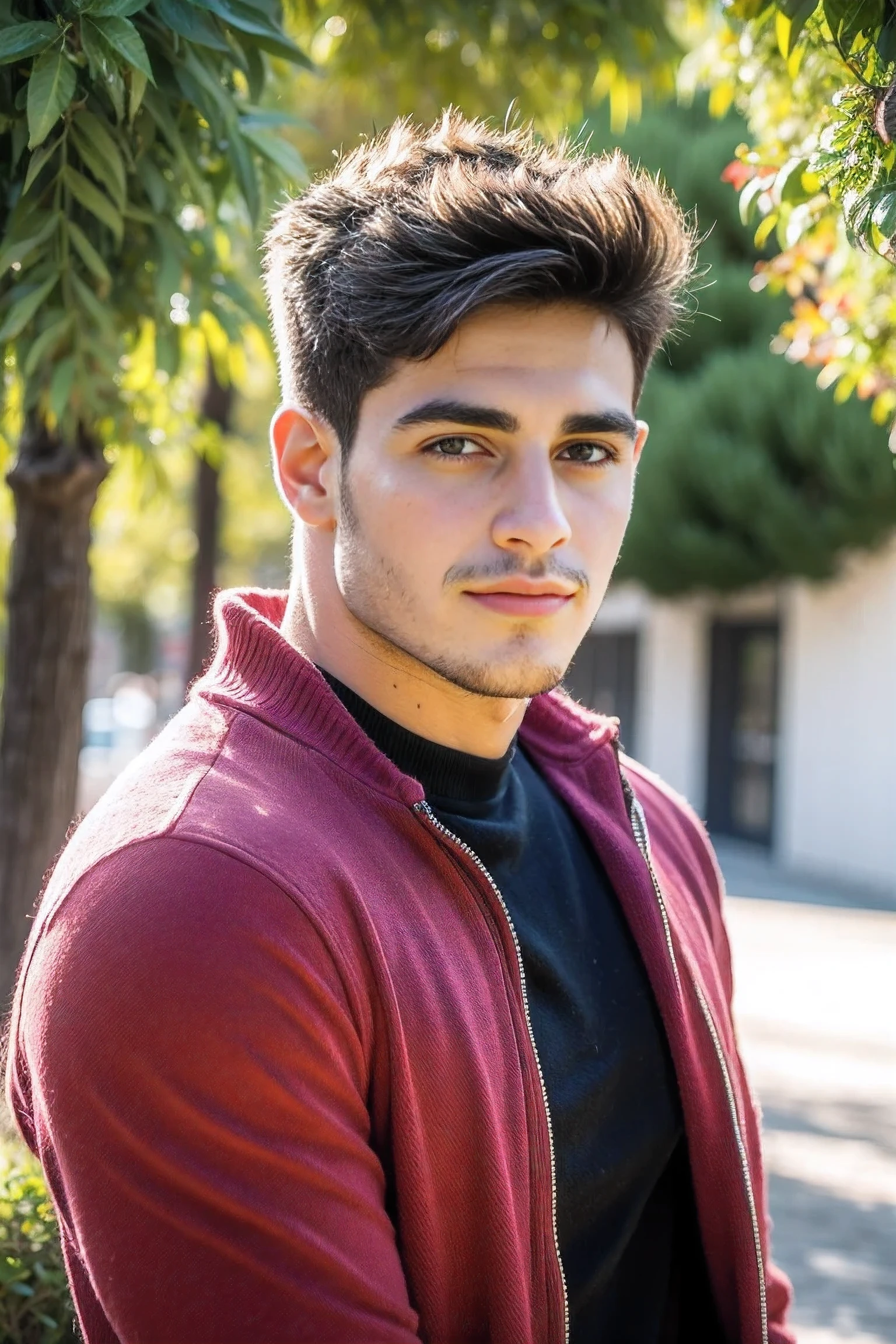 Realistic , Handsome Spanish ,outdoor