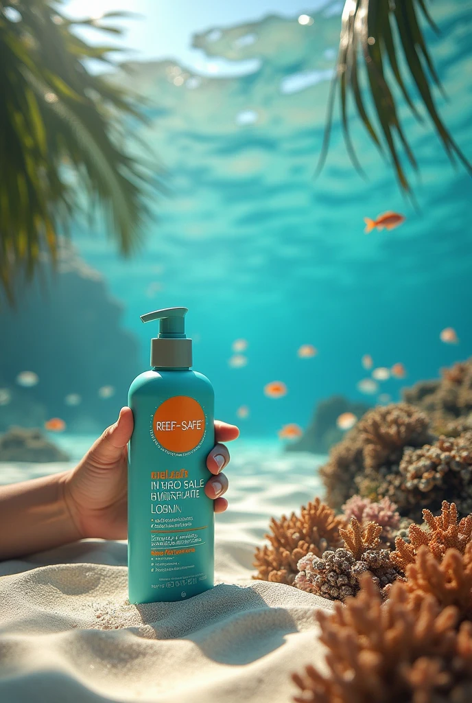 A hyper-realistic photo of an open palm, holding a dollop of white, viscous liquid. The focus is sharply on the hand, with the liquid's texture vividly detailed. In the background, there's a bustling pool scene, filled with people in bikinis, sunbathing and enjoying the water, all slightly blurred to keep the emphasis on the hand in the foreground, <lora:pluslight:0.75>