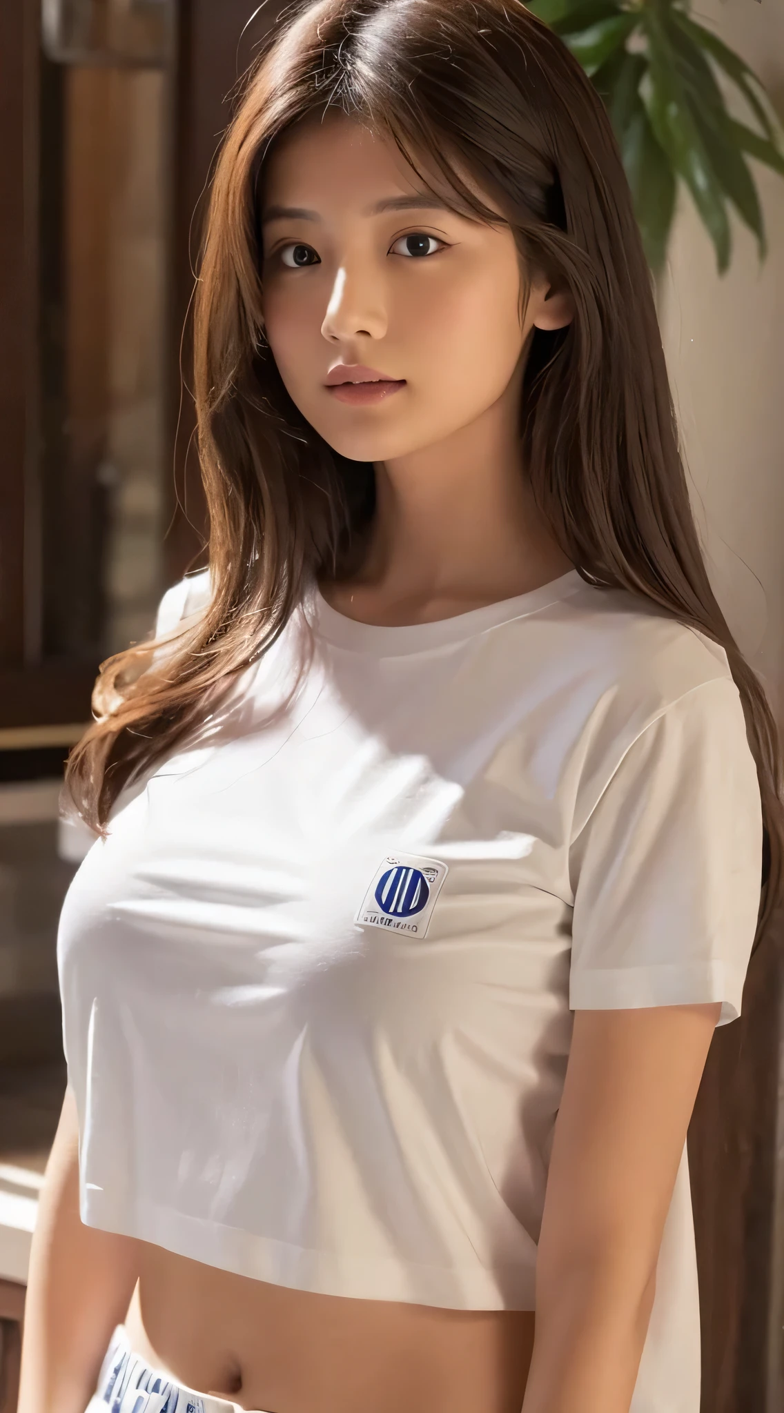 I'm wearing a  pita white shirt, T-shirt