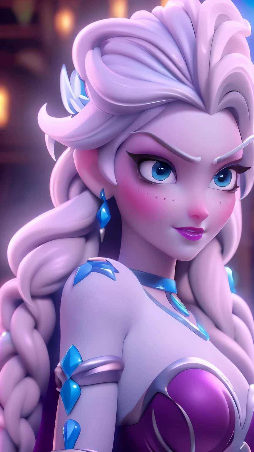 elsa, (perky breasts), (((small breasts))), affected smile:1.2, beautiful blue eyes, (perfect iris), depth of color in his eyes, by rubio, by the wide, braid, full lips, blush, naked, she is showing her vagina, depth of field, bokeh, (Special attention to leather details.: 1.2), masterpiece, Best Quality, ultra detailed, ultra HD, photorealistic, cinematographic, ((medium camera shot)), sensual pose, seductive, Nipples:1.4, looking to the camera, closeup of his face, her cheeks are blushed, 2, she is on her knees, eye contact:1.4, Angle elevation:1.5, ((Closeup on face)), perfect face, (((visible breasts))) bokeh everything other than her perfect face, The location is Arendelle in winter., ice castle