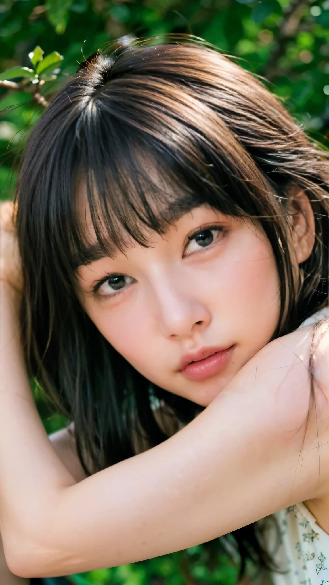 Cute Japanese Women Photos, smile:1.78, 20-year-old, Oil, One Length Hair＆Straight Hair Balm:1.55, (photo Realistic:1.4), (hyper Realistic:1.4), (Realistic:1.3), (Smoother lighting:1.05), (Improving the quality of cinema lighting:0.9), 32K, 1 person,20-year-oldの, Realistic lighting, Backlight, The light shines on your face, Ray Tracing, (Bright light:1.2), (Improvement of quality:1.4), (Highest quality Realistic textured skin:1.4), fine grain, Detailed face,(smile:0), (Emphasis on face close-up:1.3), (Enhances the beauty of skin texture:1.1),((Extremely precise and accurate anatomy:1.0)), (Enhances the beauty of skin texture:1.1), Clean and glowing skin, mesh, thin:1.2, (Realistic:1.3), Realisticなライティング, (Smoother lighting:1.05), 32K, One Japanese woman, fine grain, Detailed face, (Film Grain:1.1),(Accentuates body lines:1.1), High resolution, Natural look, Kind eyes, Improves hair quality, Delicate light and shadow, Transparent muscles, Graceful pose, Beautiful Eyes, Sharp details, Soft light reflection, Beautiful contours, Delicate skin tone, Fine hair texture,Cute Japanese Women Photos,