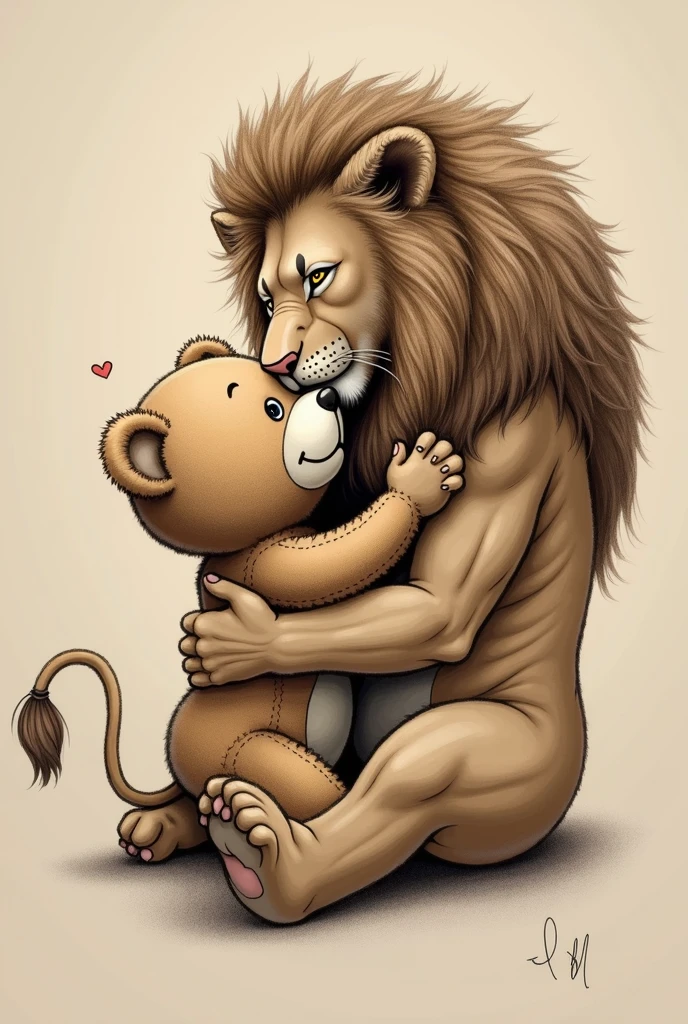 (by feralise, by taran fiddler) male, two lion, two characters, sitting on bed, rubbing belly (touching belly:1.3), wearing spiked collar, showing off belly, athletic body ((correct anatomy:1.3)), round bloated belly (with some muscle), muscle gut, bulge, blue thong underwear, bedroom enviroment (bed)