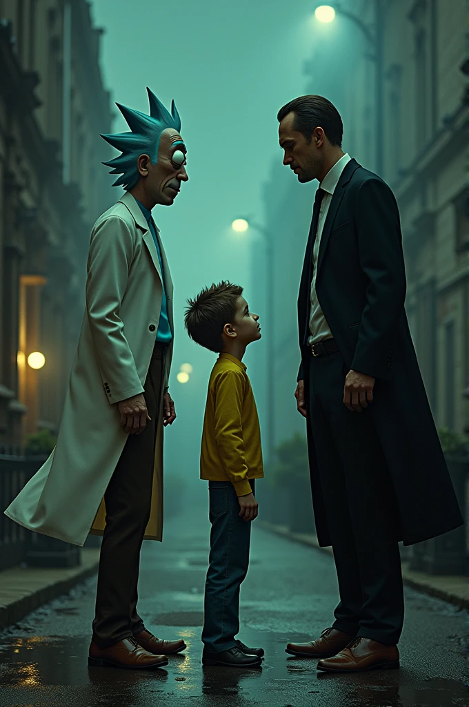 The mad scientist being arrested
