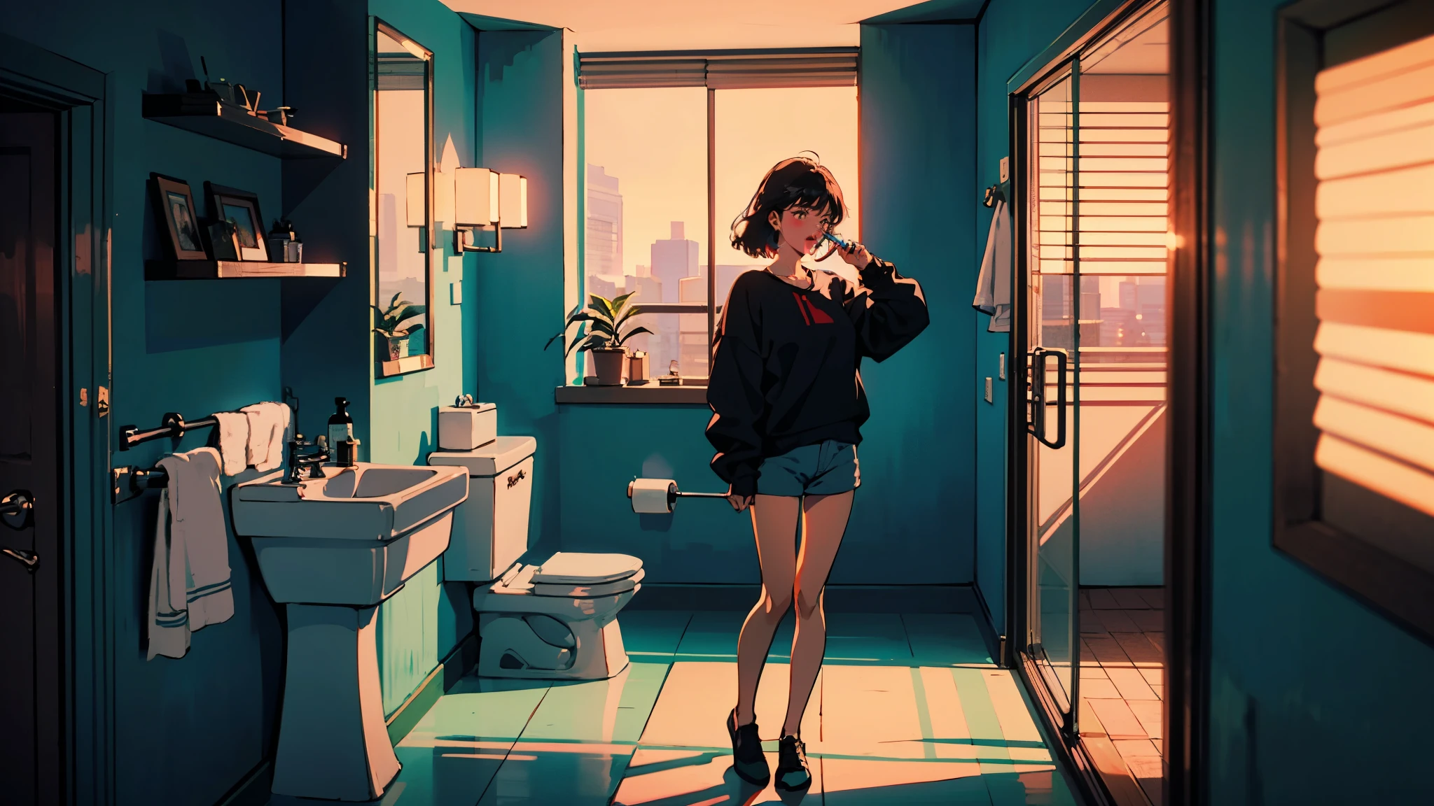 Lois griffin sitting on toilet