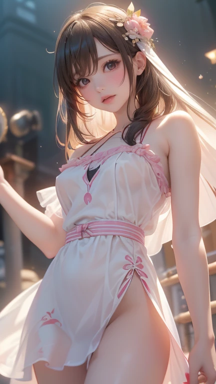(8K, Best Quality, masutepiece:1.2), (Realistic, Photorealsitic:1.37),Wipe off panties，There is a cross on the chest，Raised uterus，Labia majora