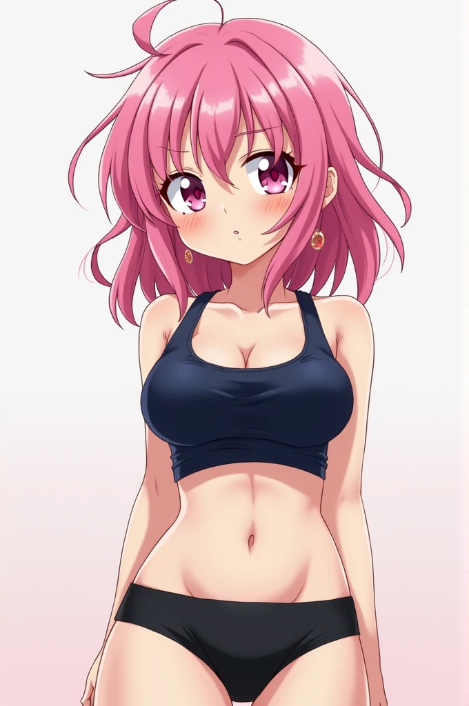 ((Masterpiece:1.5, best quality)), ((Mina Ashido from My Hero Academia)), beautiful face, (voluptuous), large_breast, ample hips, flaunting her incredibly detailed accentuated big booty, wearing cropped t-shirt and daisy dukes, thick_thighs, breathtaking detail, RAW photo color, cinematic lighting, 8k uhd, dslr,