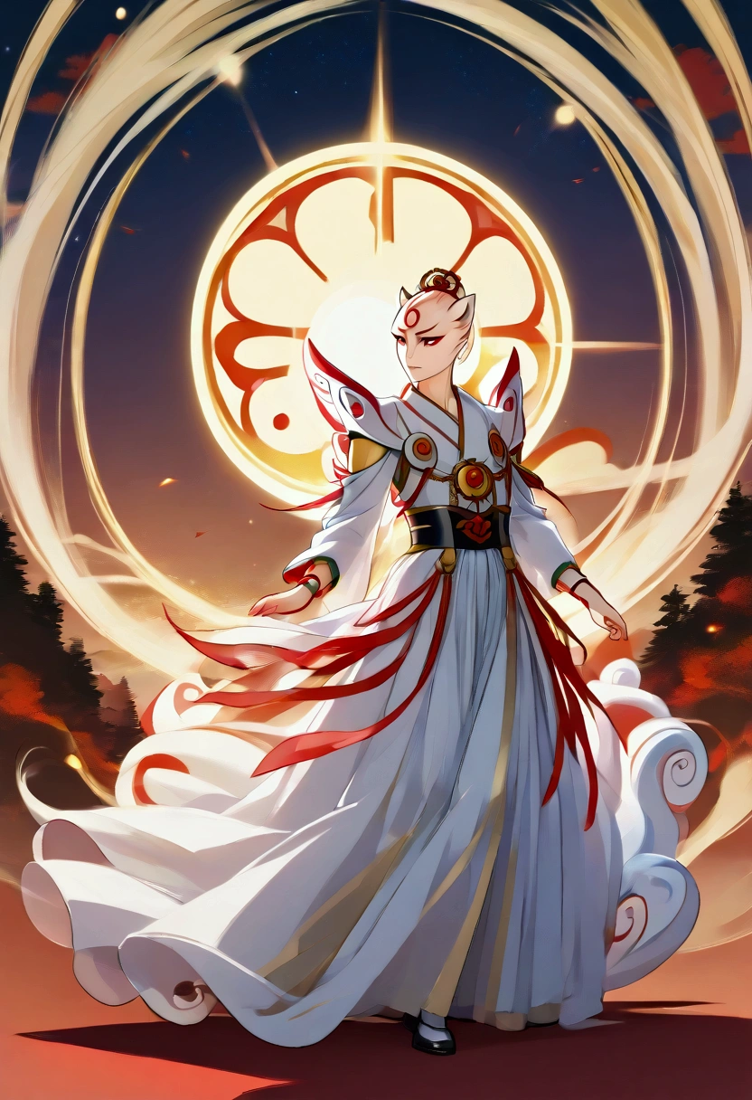 The very beautiful goddess Amaterasu, whole body