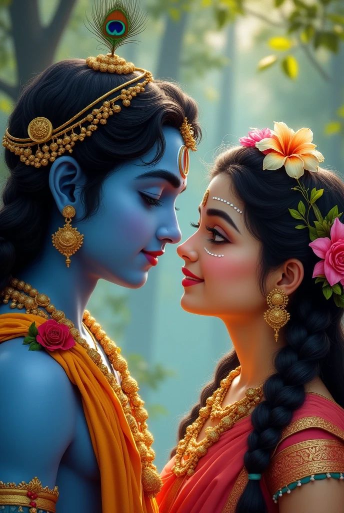 lord krishna feeding his 18 years old daughter makhan by his hand