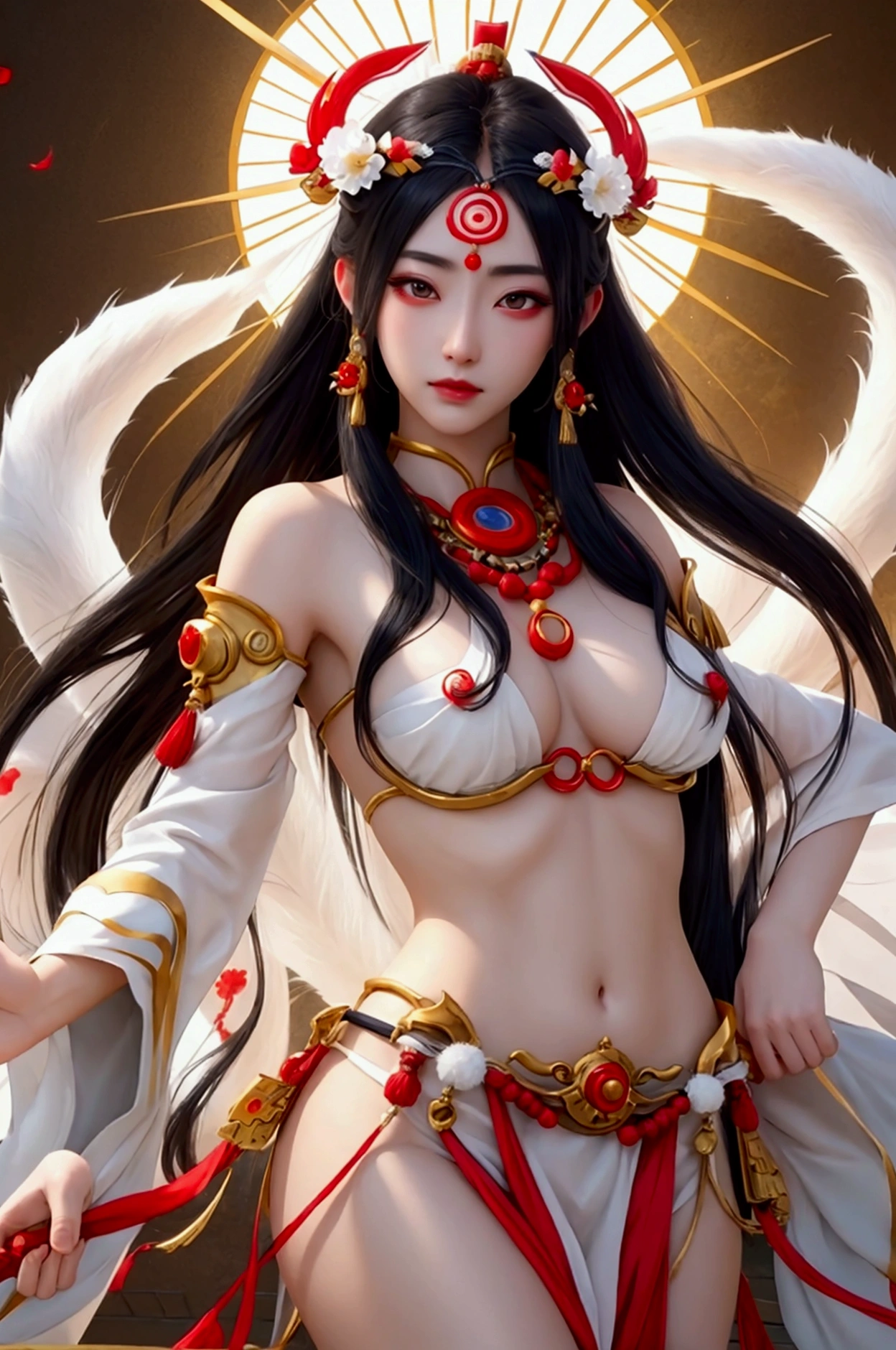 The very beautiful goddess Amaterasu, whole body