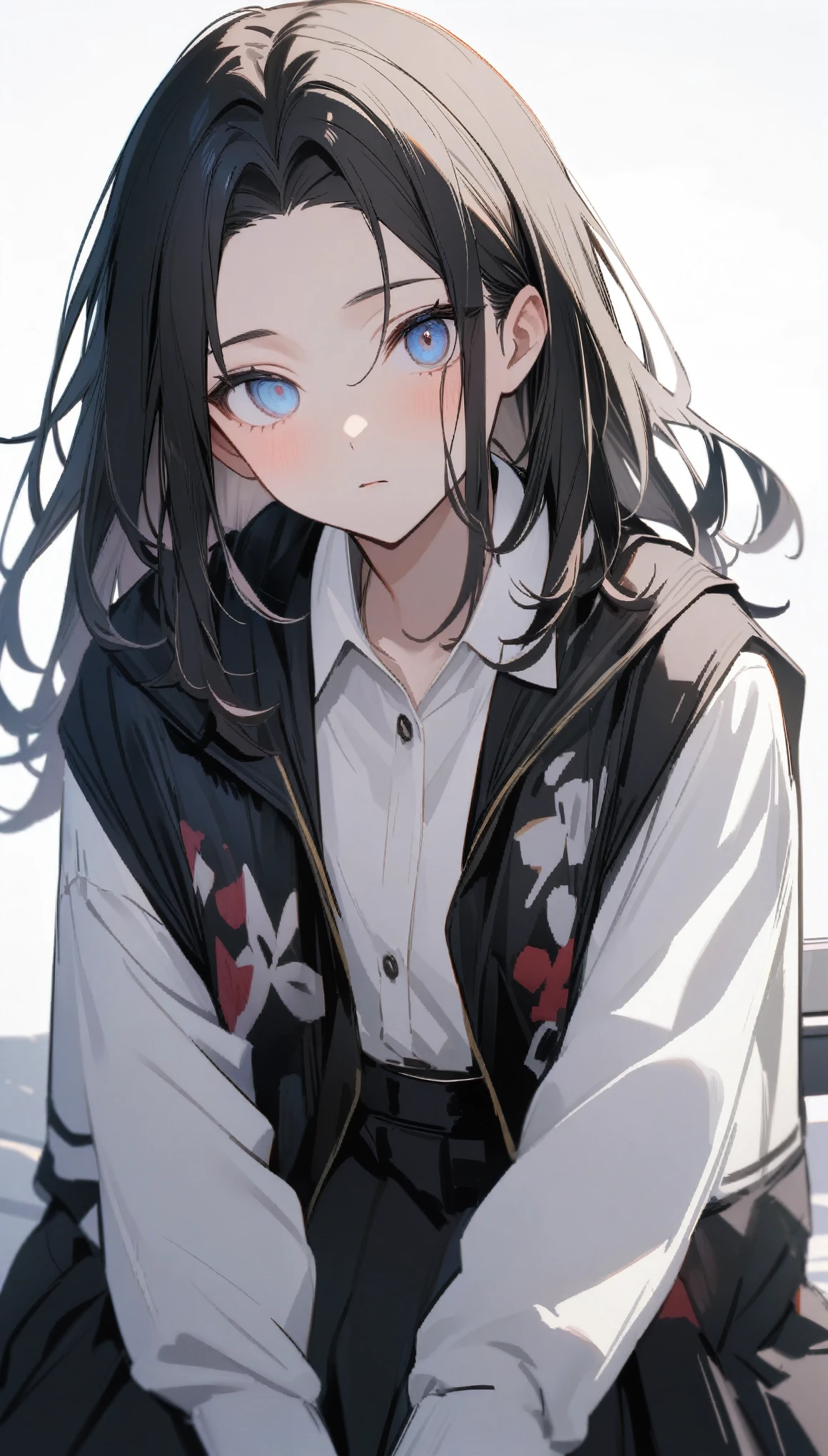 {{masterpiece}}, The best quality of life, 超High resolution, High resolution, Highest quality, 4K, 8k,Attention to detail、BREAK、alone,One handsome man, (Medium Hair、forehead、Multi-colored hair)、Perfect Eyes、Modern fashion、BREAK、Watching Me、BREAK,((White background))