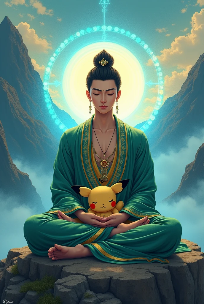 arafed man korean 30 year old sitting in front of a yellow dragon with his meditate, look at the audience, ross tran and michael whelan, man with the soul of a dragon, god of dragons, wojtek fus, ross tran and bayard wu, edgar maxence and ross tran, daoist, ross tran and wlop, ross tran 8 k, wlop and ross tran