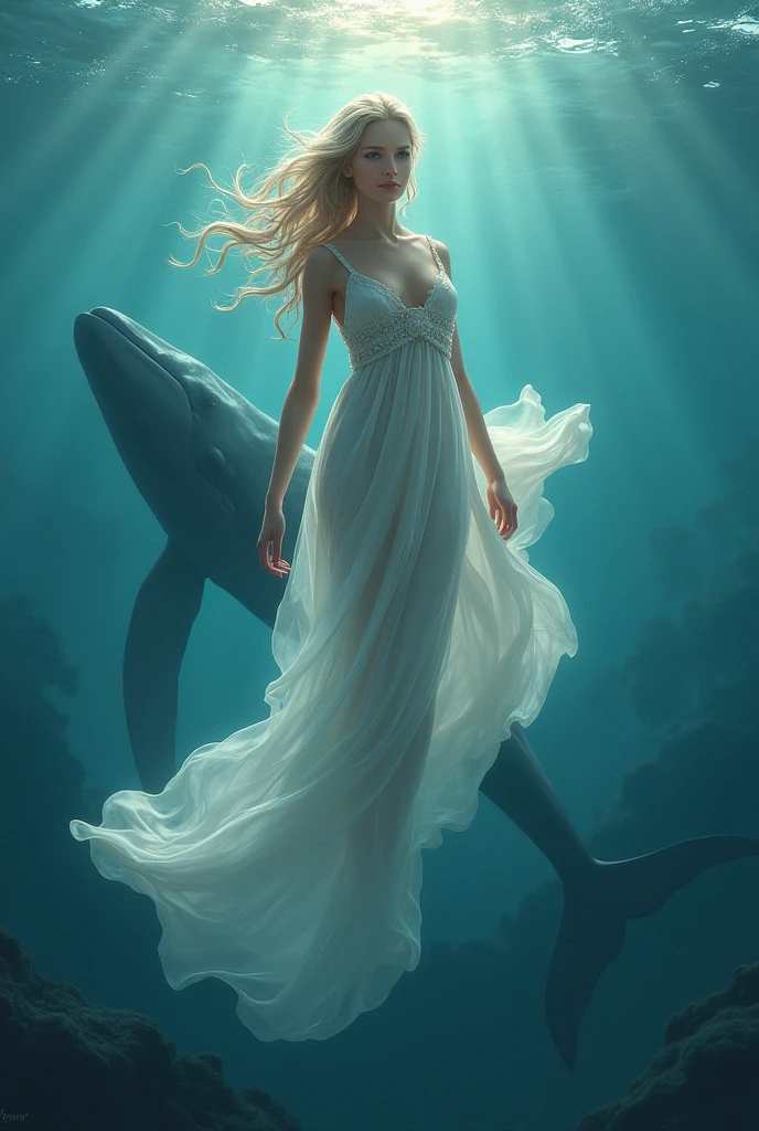 Create an image that is half a  in human actress clothes